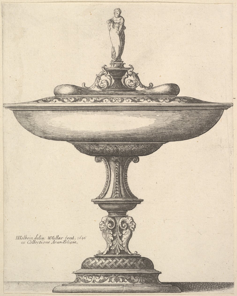 सजावटी स्टेम के साथ एक विस्तृत कप, 1646। द्वारा Wenceslaus Hollar