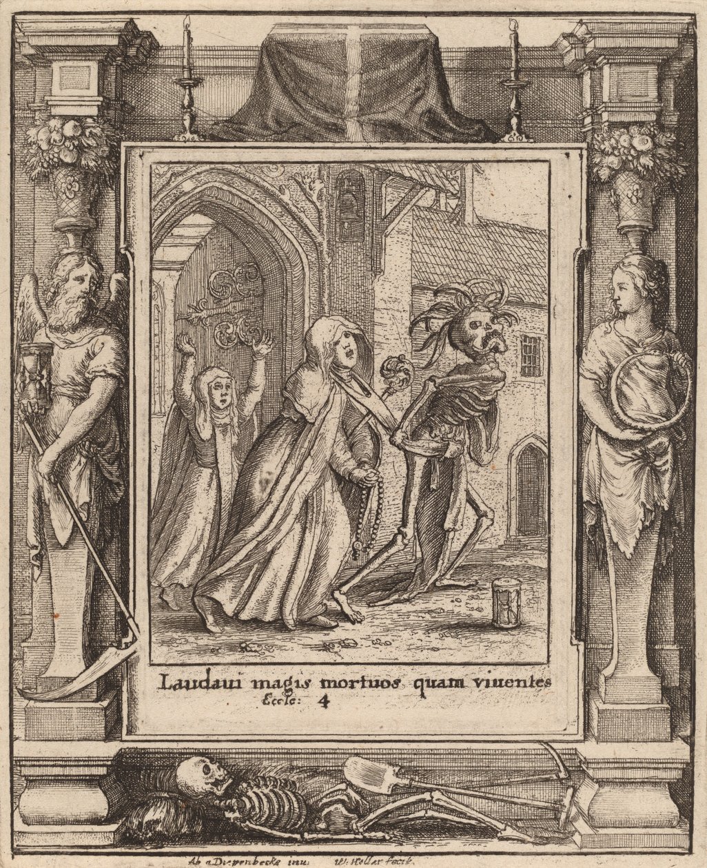 अब्बेस, 1651। द्वारा Wenceslaus Hollar