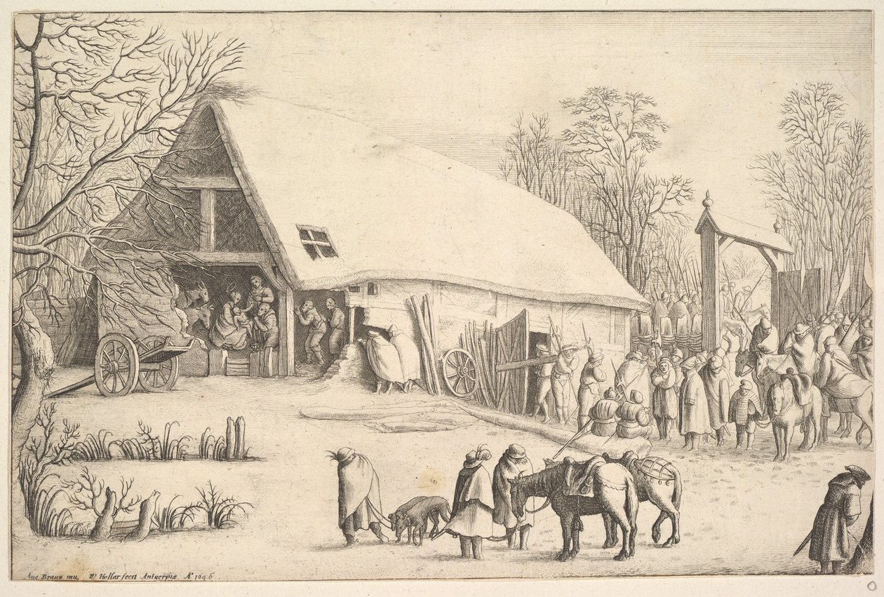 ऑगस्टिन ब्रौन, 1646 के बाद राजाओं की प्रशंसा। द्वारा Wenceslaus Hollar
