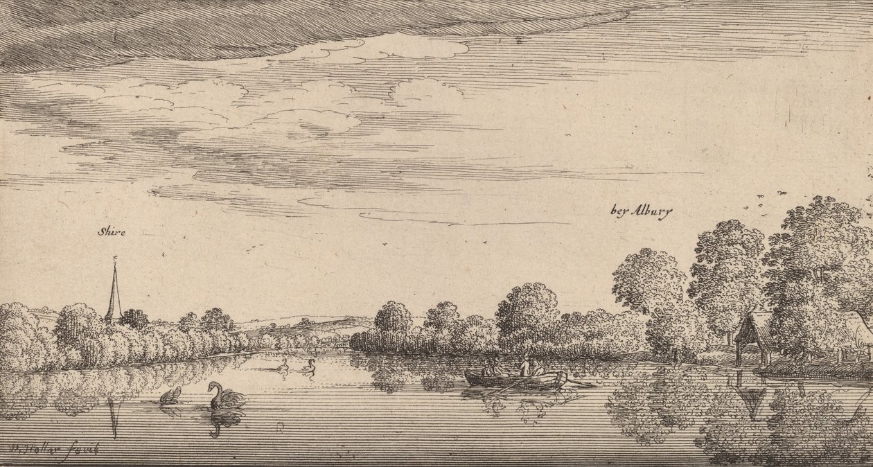 एल्बरी, 1645। द्वारा Wenceslaus Hollar