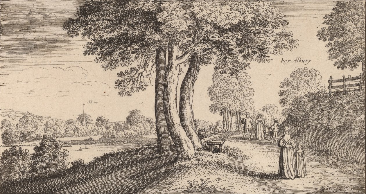 एल्बरी, 1645। द्वारा Wenceslaus Hollar