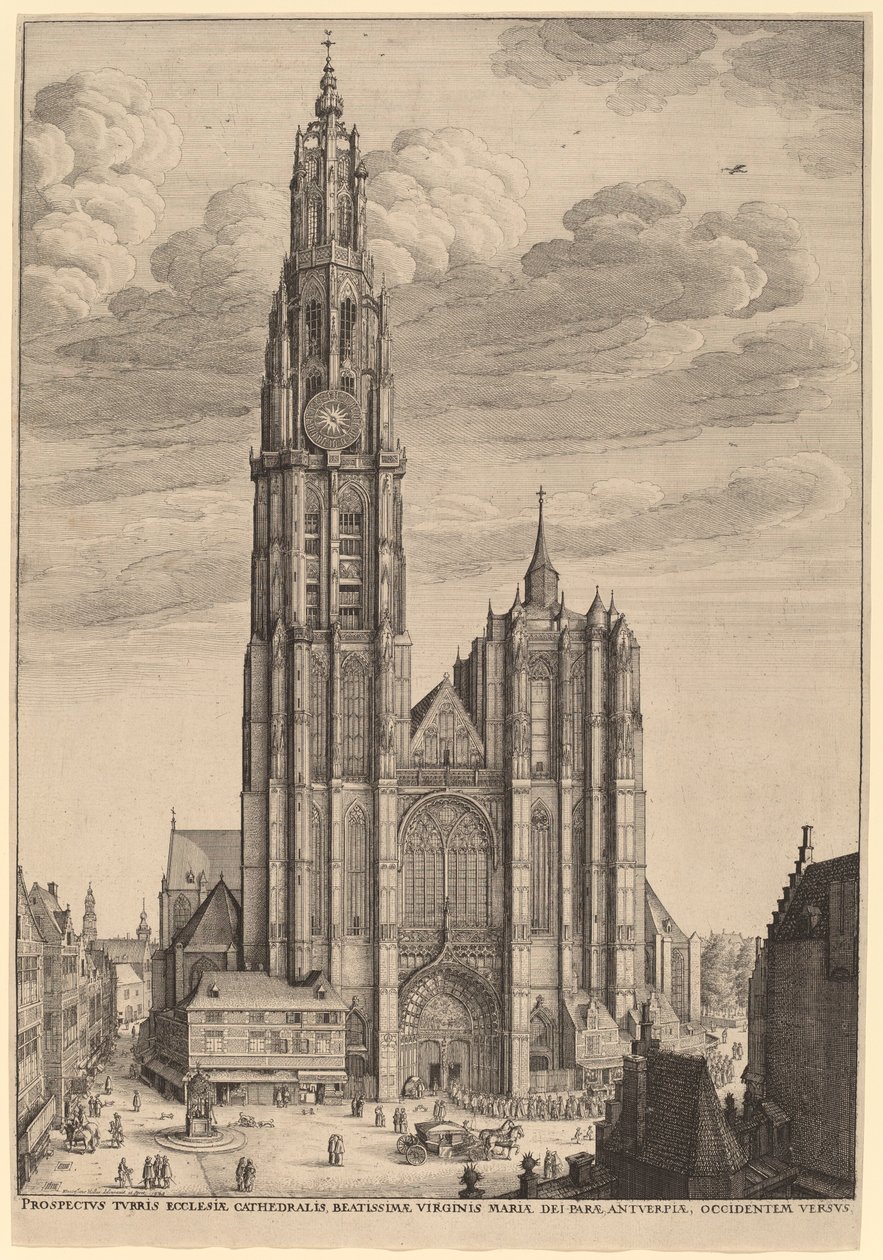 एंटवर्प कैथेड्रल द्वारा Wenceslaus Hollar