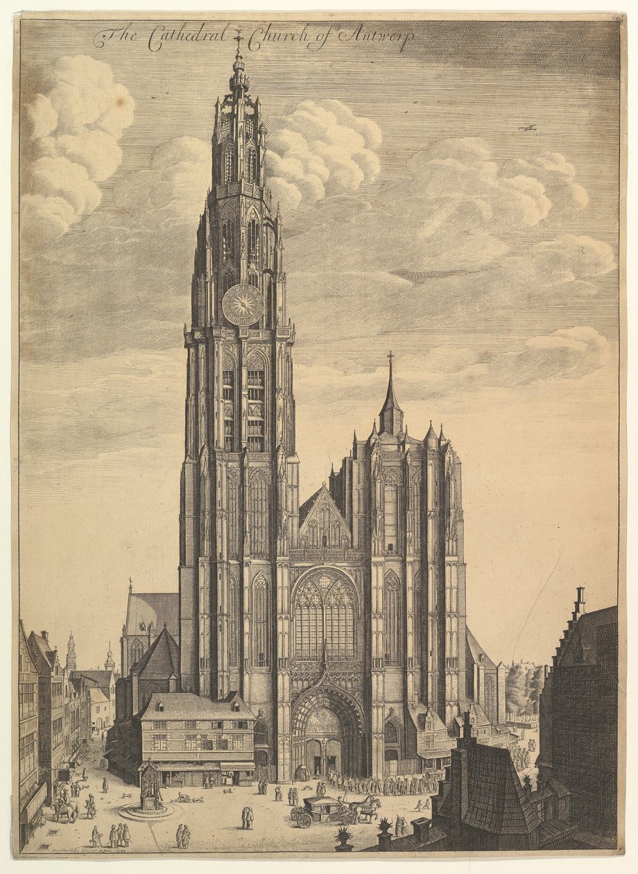 एंटवर्प कैथेड्रल Prospectvs Tvrris कैथेड्रल, 1649। द्वारा Wenceslaus Hollar