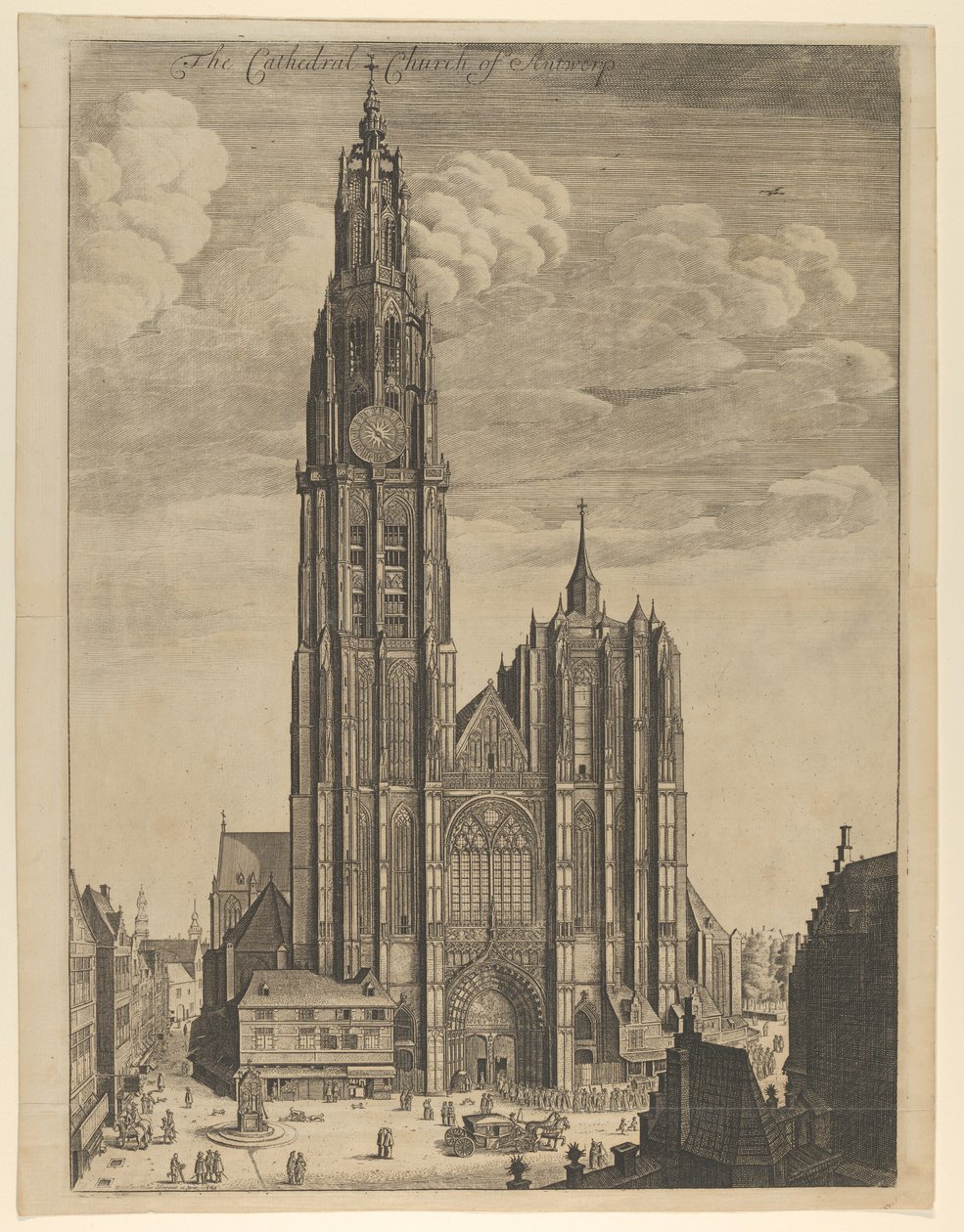 एंटवर्प कैथेड्रल प्रॉस्पेक्टस टीवीरिस एक्लेसिया कैथेड्रलिस, 1649., 1649। द्वारा Wenceslaus Hollar