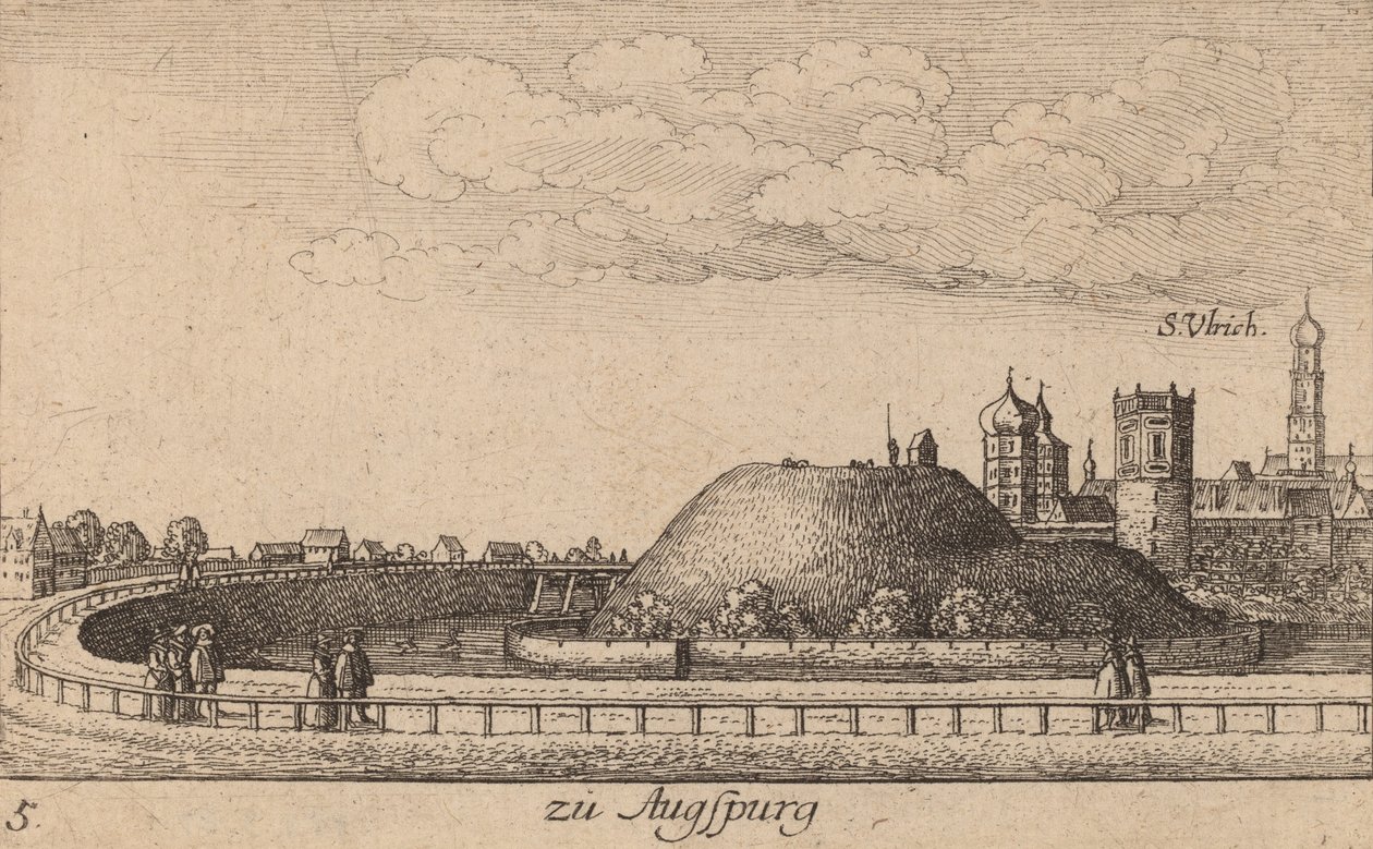 ऑग्सबर्ग, 1635। द्वारा Wenceslaus Hollar