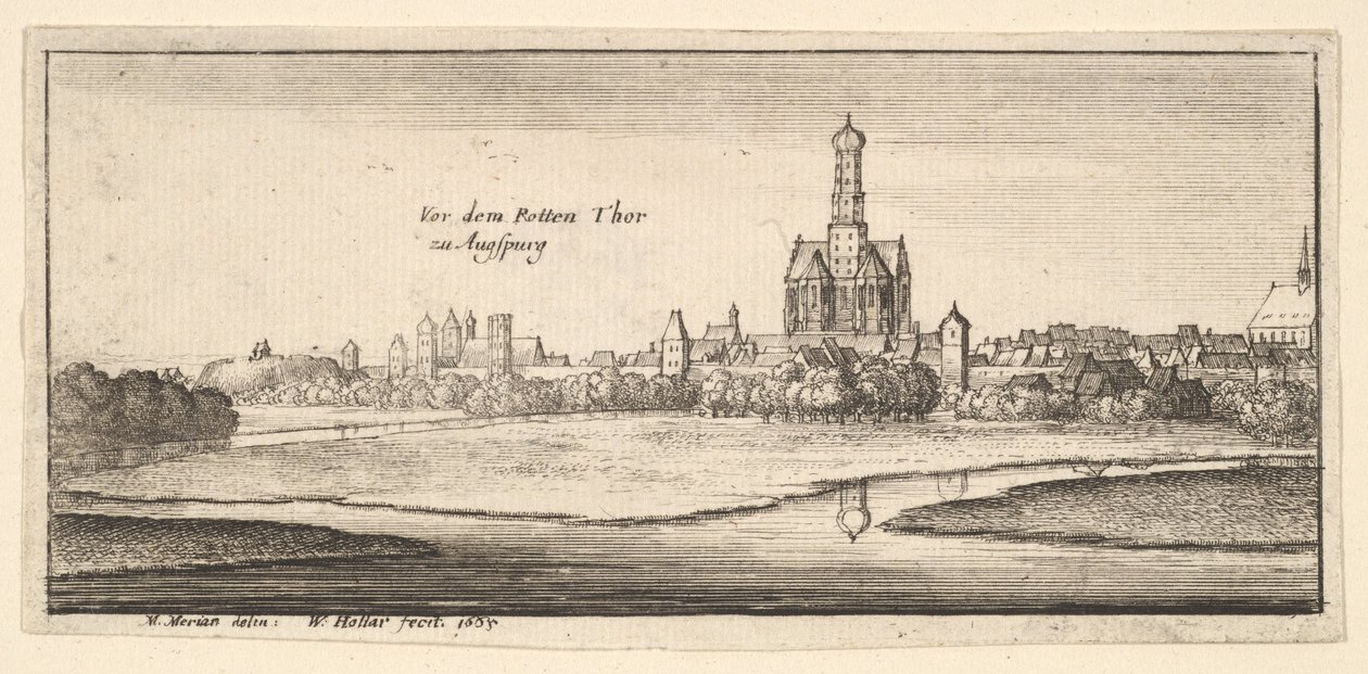 ऑग्सबर्ग, 1665। द्वारा Wenceslaus Hollar
