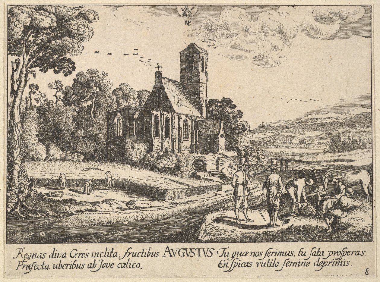 अगस्त, 1628-29। द्वारा Wenceslaus Hollar