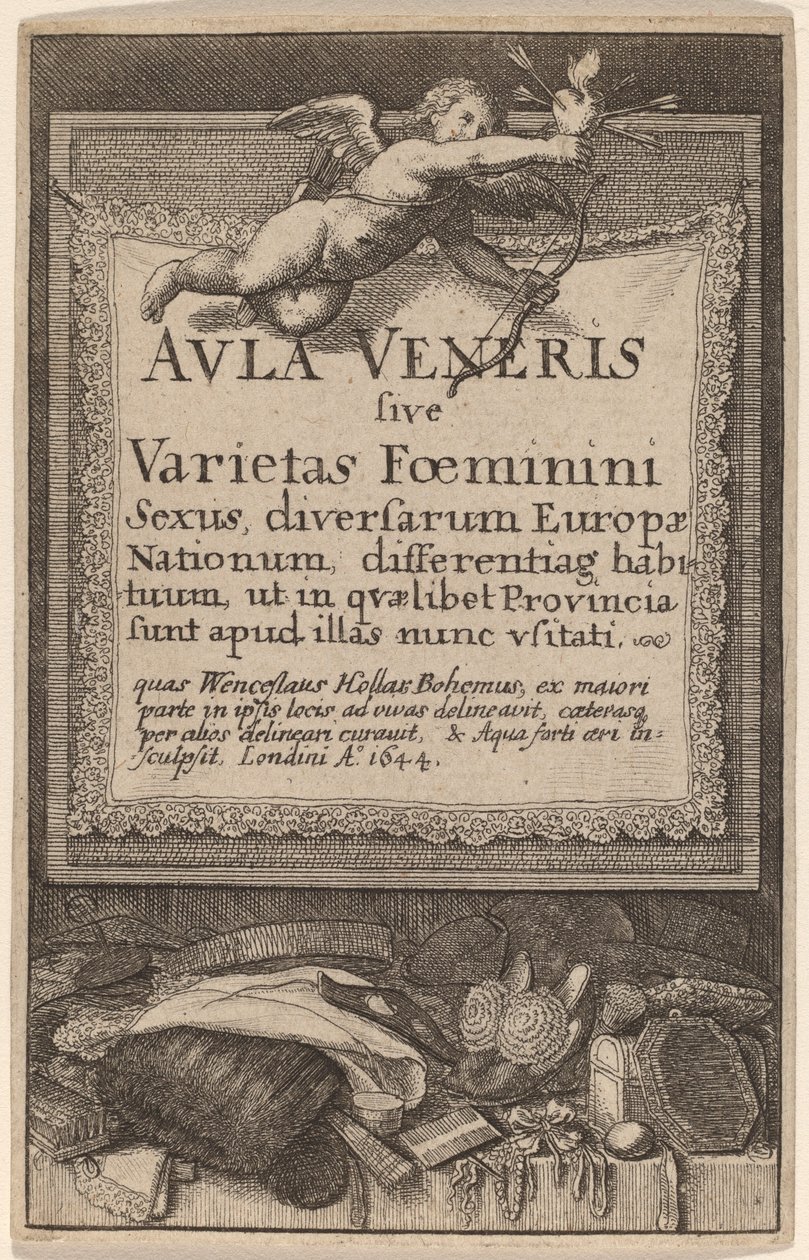 शुक्रवार हॉल: शीर्षक पृष्ठ द्वारा Wenceslaus Hollar