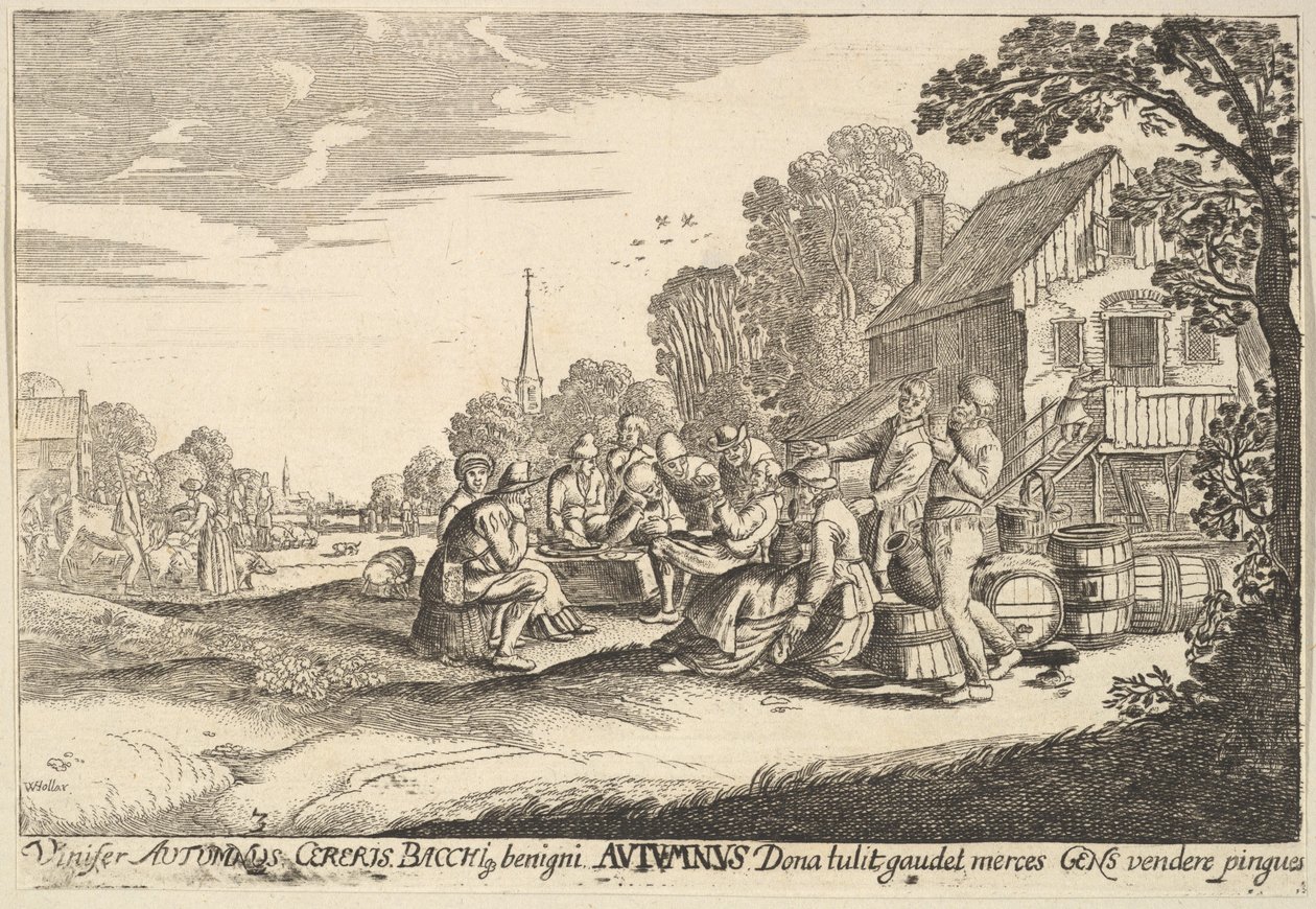 शरद ऋतु, 1629। द्वारा Wenceslaus Hollar