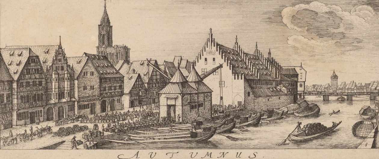शरद ऋतु: द वाइन मार्केट, सी। 16281629. द्वारा Wenceslaus Hollar