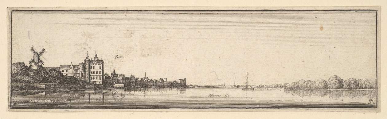 बॉन, 1642-1644। द्वारा Wenceslaus Hollar