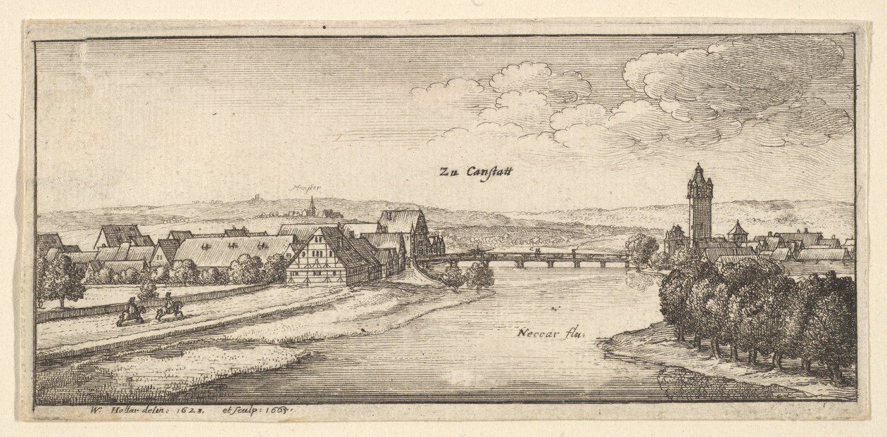 कैनस्टेड, 1665। द्वारा Wenceslaus Hollar