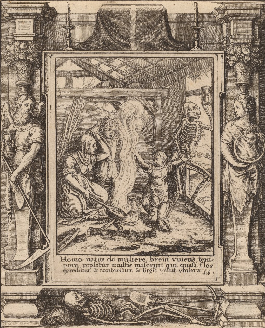 बच्चा, 1651। द्वारा Wenceslaus Hollar
