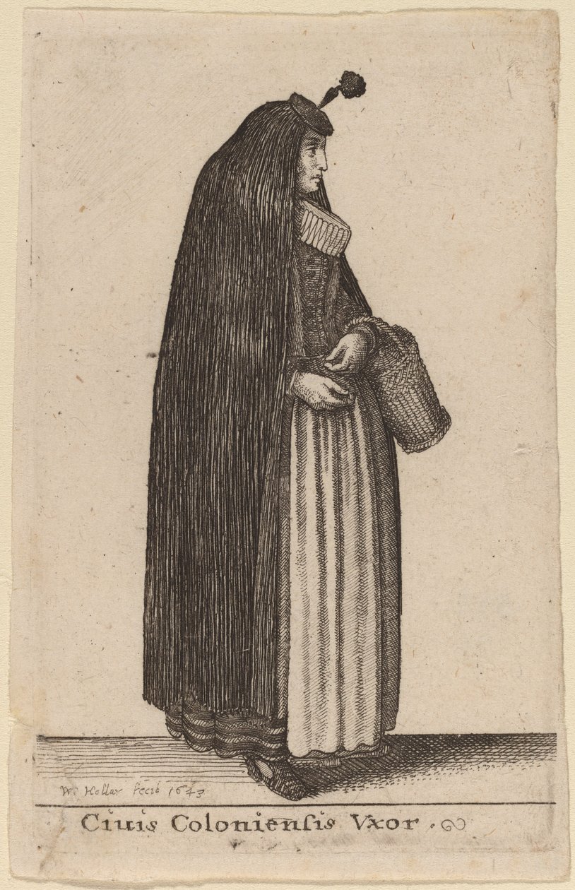 कालोनियों की पत्नी द्वारा Wenceslaus Hollar