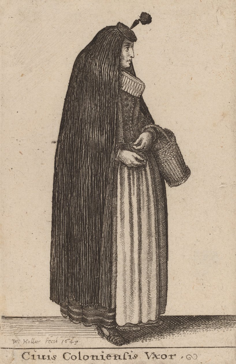 सियुस कॉलोनिएसिस वक्सर, 1643। द्वारा Wenceslaus Hollar