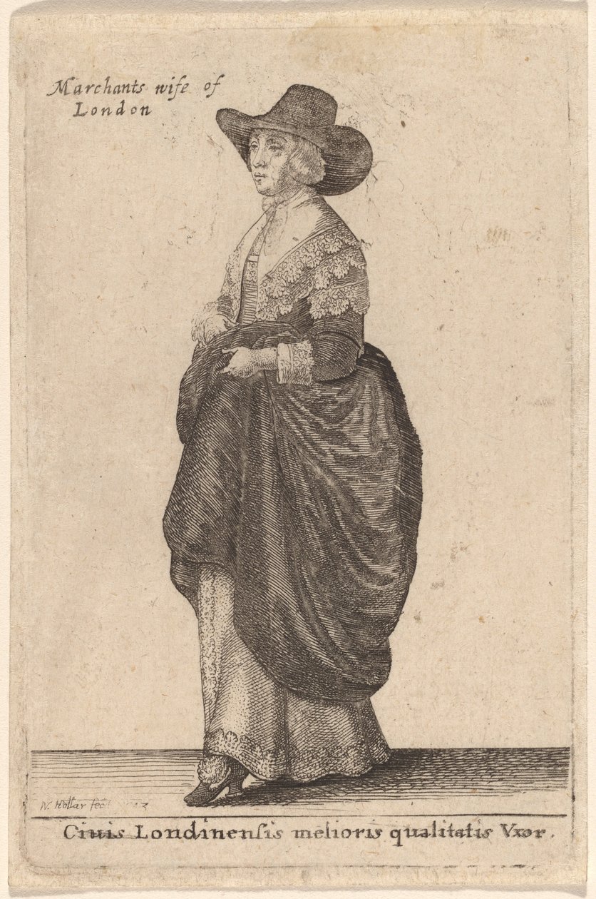 लंदन की सर्वोत्तम गुणवत्ता वाली पत्नी द्वारा Wenceslaus Hollar