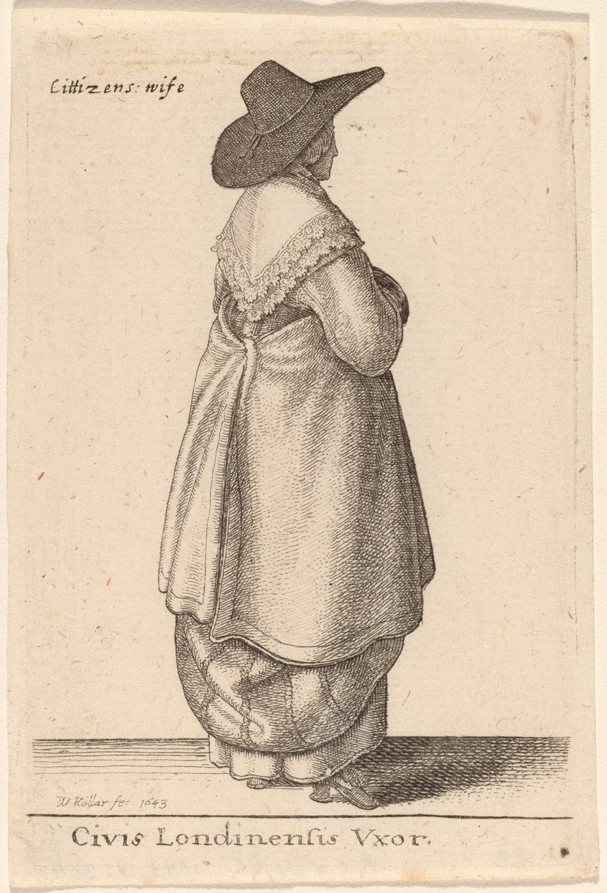 लंदन Vxor के नागरिक द्वारा Wenceslaus Hollar