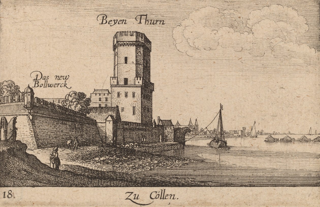 कोलोन, 1635। द्वारा Wenceslaus Hollar