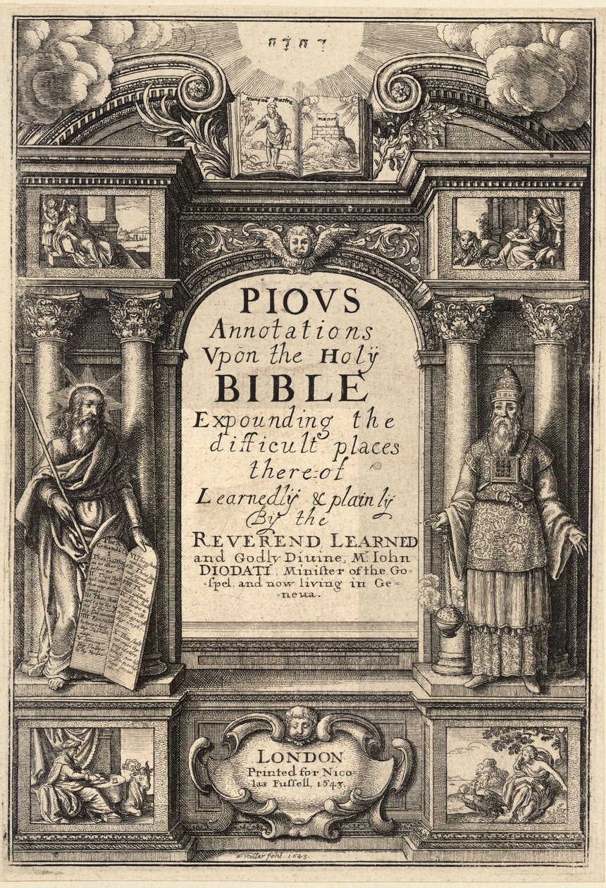 डायोडती। पवित्र एनोटेशन। राज्य 1 द्वारा Wenceslaus Hollar