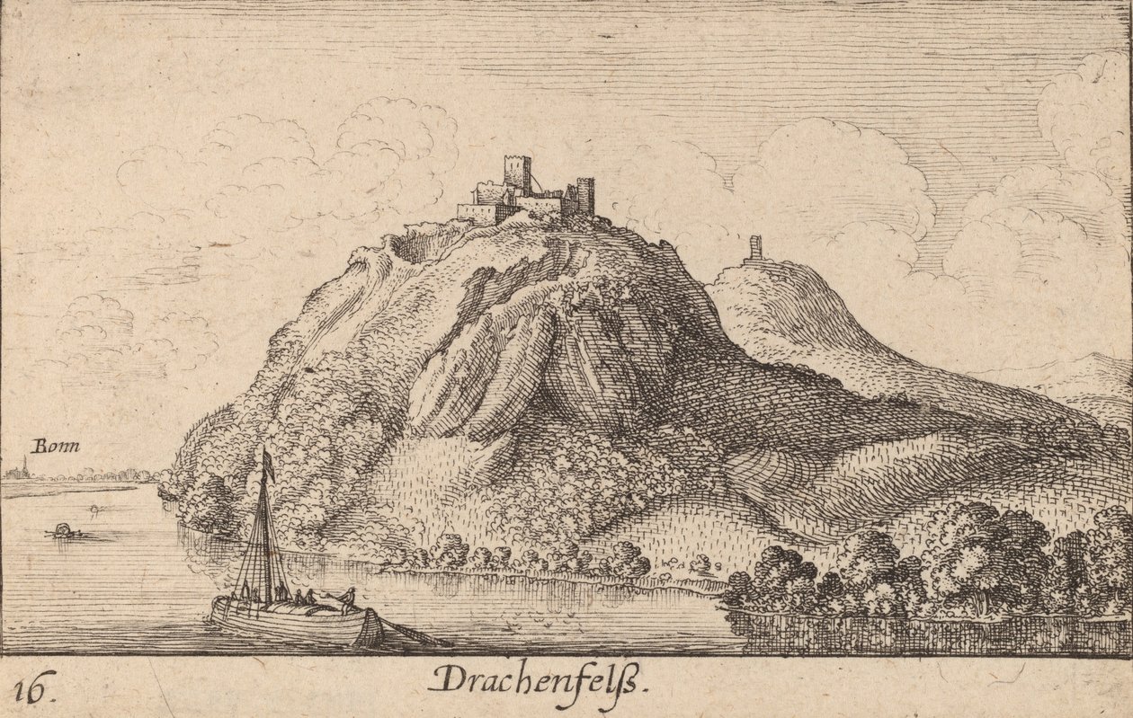 ड्रेचेनफेल्स, 1635। द्वारा Wenceslaus Hollar