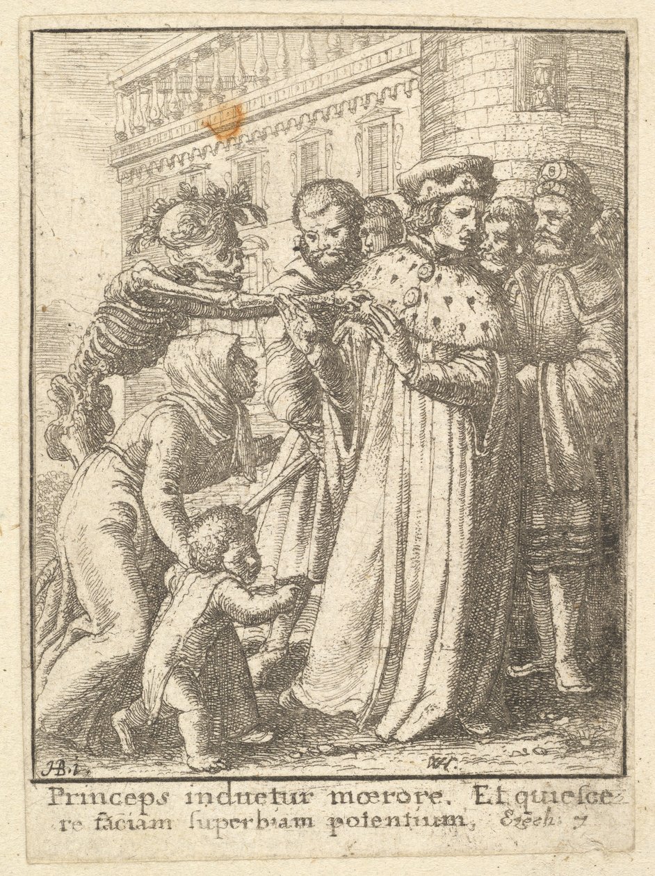 ड्यूक, डांस ऑफ़ डेथ, 1651 से। द्वारा Wenceslaus Hollar