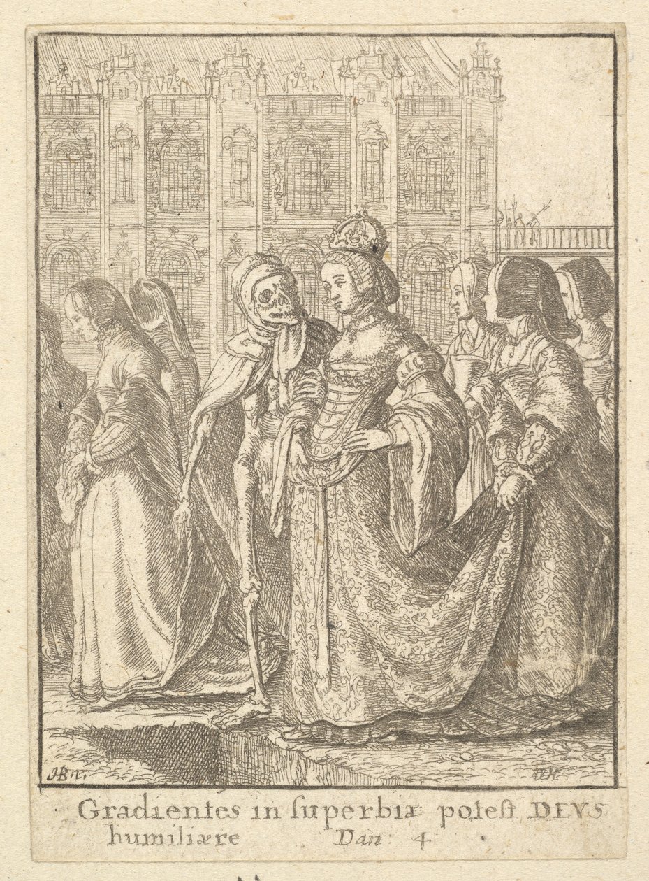महारानी, 1651 के नृत्य से। द्वारा Wenceslaus Hollar