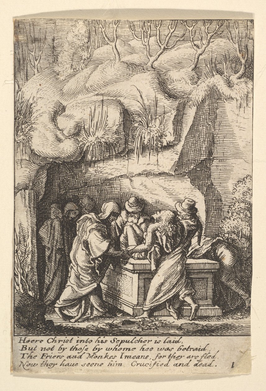 प्रवेश, 1625-77। द्वारा Wenceslaus Hollar
