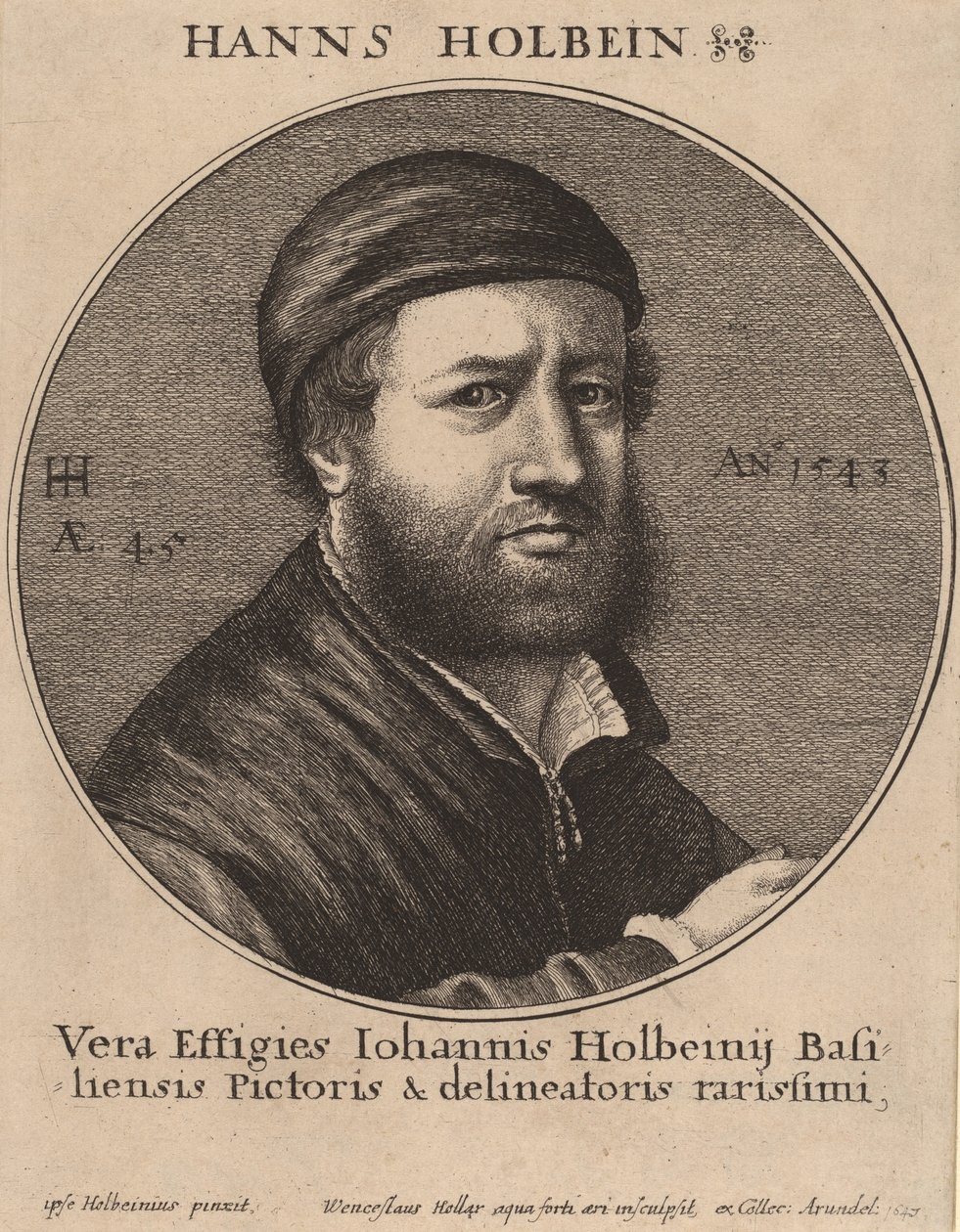 हंस होल्बिन द यंगर, 1647। द्वारा Wenceslaus Hollar