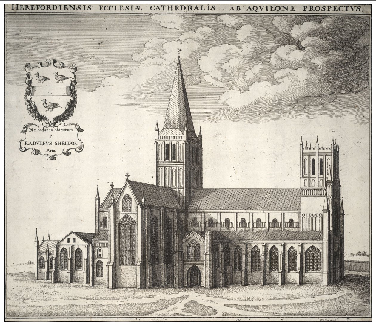 हियरफोर्ड कैथेड्रल द्वारा Wenceslaus Hollar