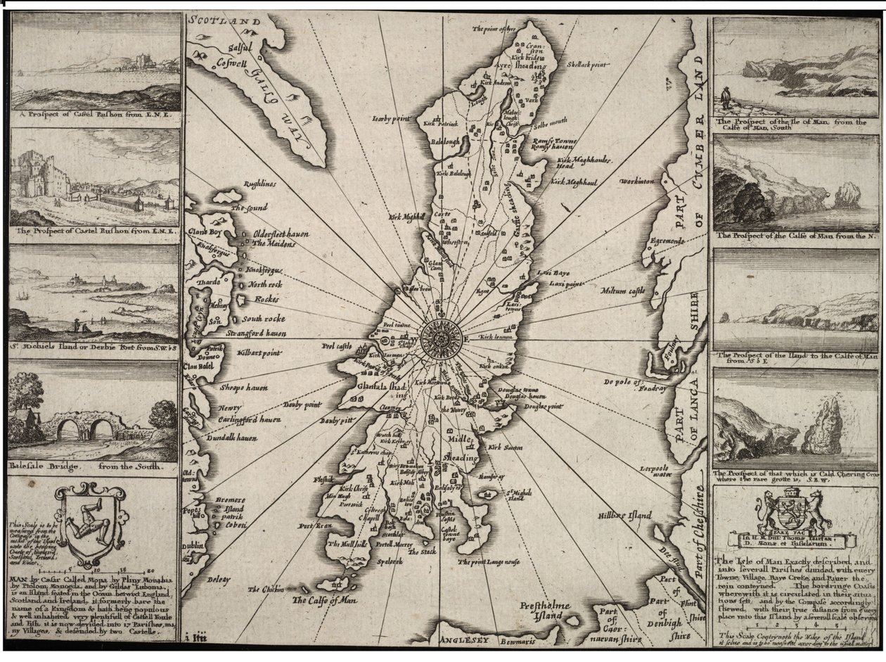 मैन द्वीप द्वारा Wenceslaus Hollar