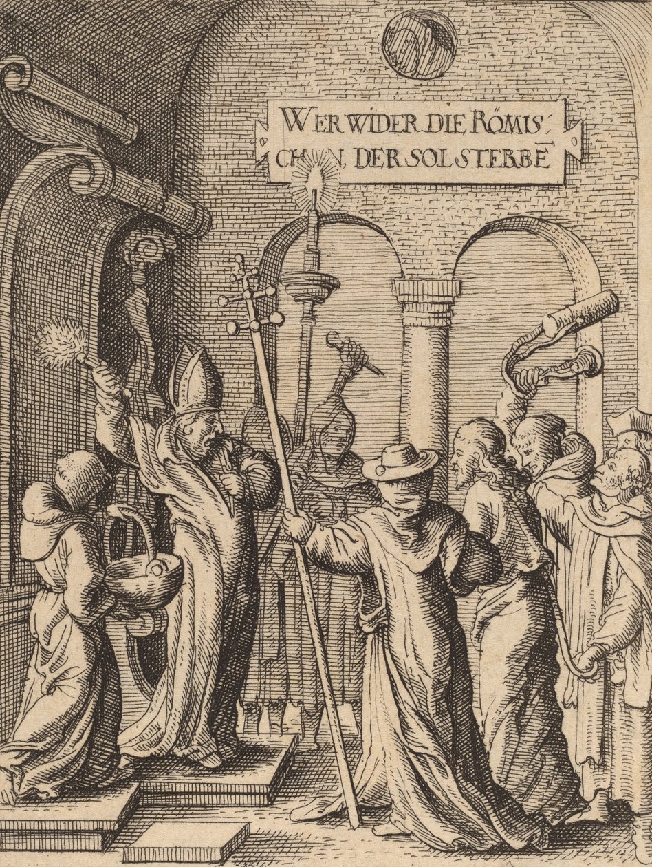 कैफा से पहले यीशु। द्वारा Wenceslaus Hollar