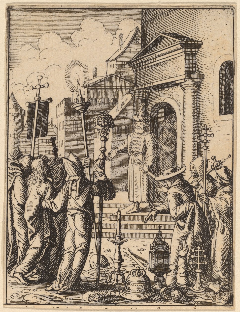 पीलातुस से पहले यीशु द्वारा Wenceslaus Hollar