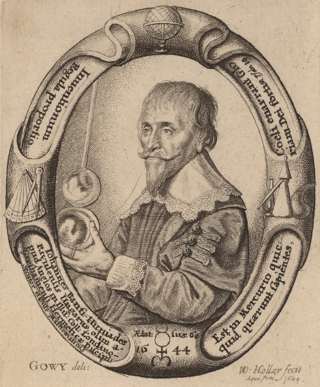 जॉन बन्फी हुनिदेस। द्वारा Wenceslaus Hollar