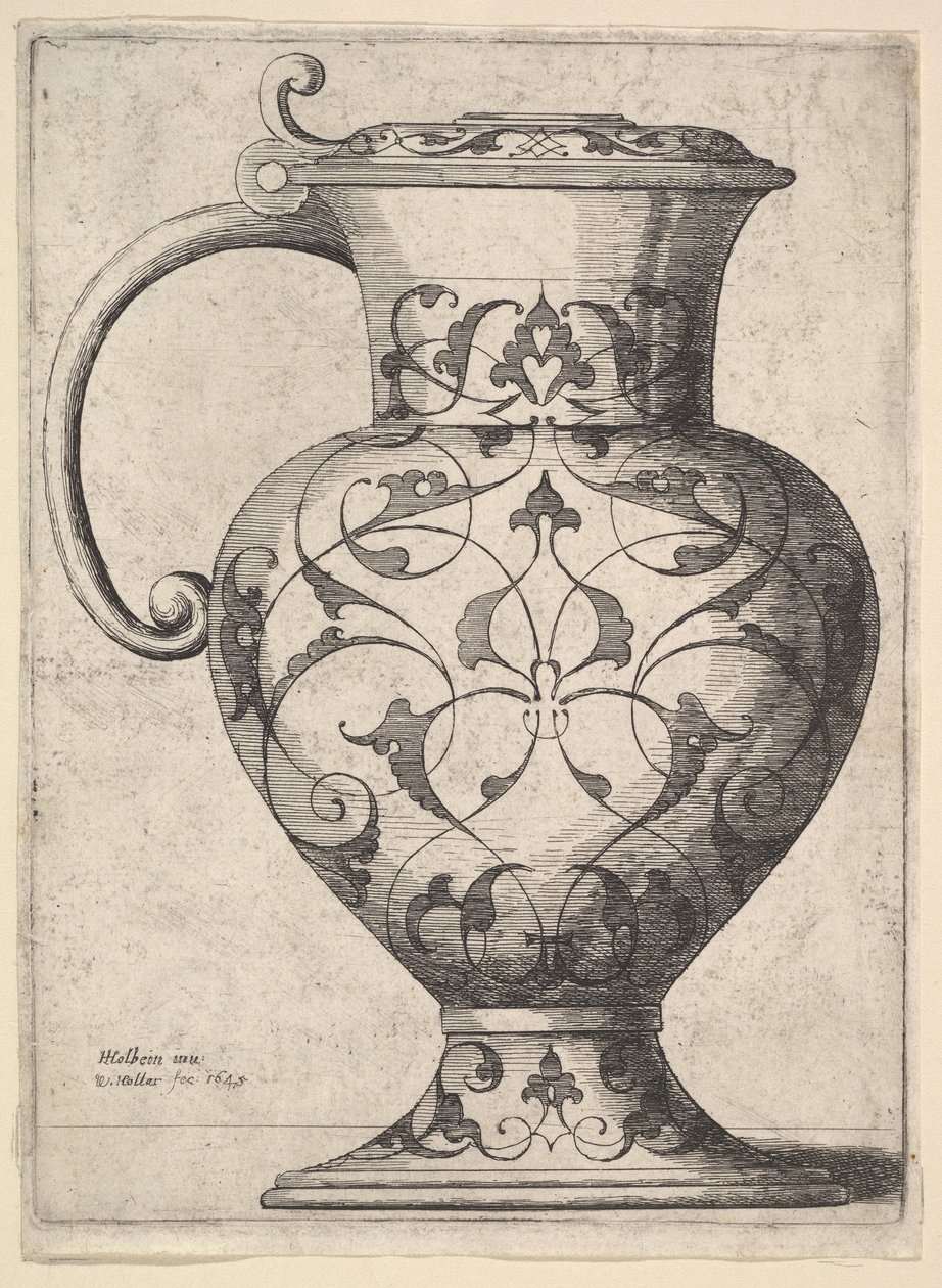 1645 में अरबी से सजाया गया गुड़। द्वारा Wenceslaus Hollar