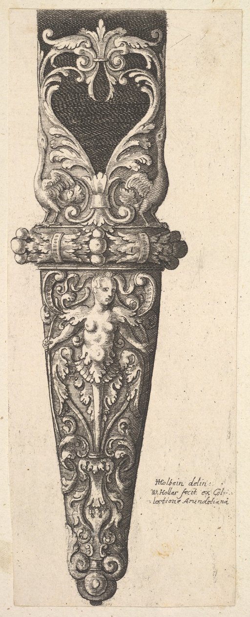 स्कैबार्ड का निचला भाग, 1625-77। द्वारा Wenceslaus Hollar