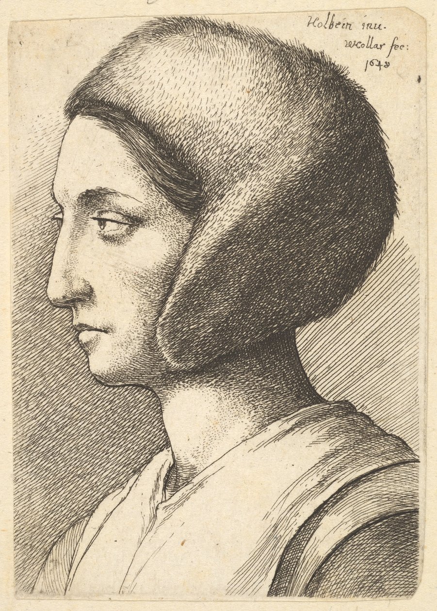 मार्गरेट गिग्स, 1648। द्वारा Wenceslaus Hollar
