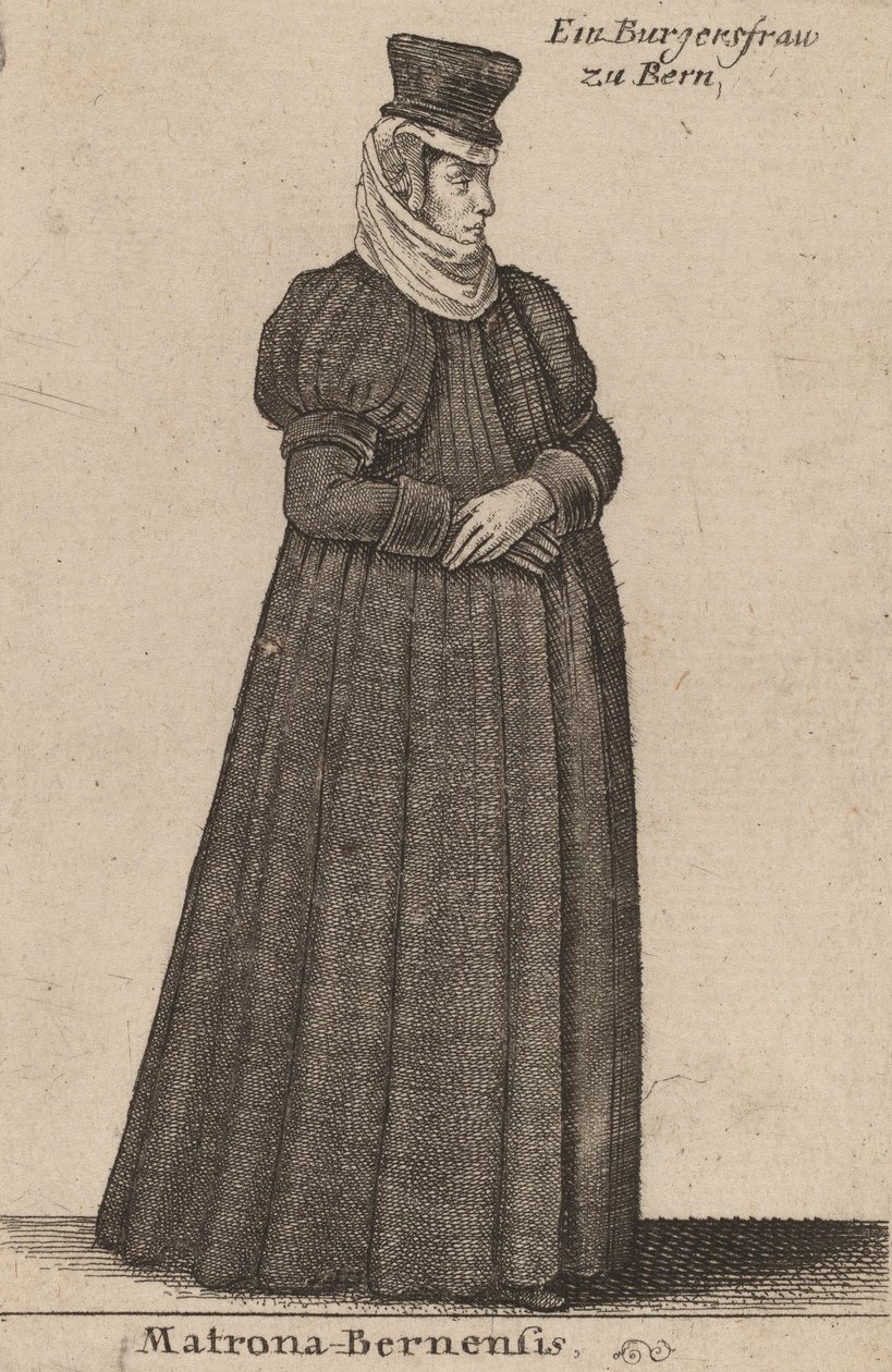 मैट्रोन बर्नीज़। द्वारा Wenceslaus Hollar