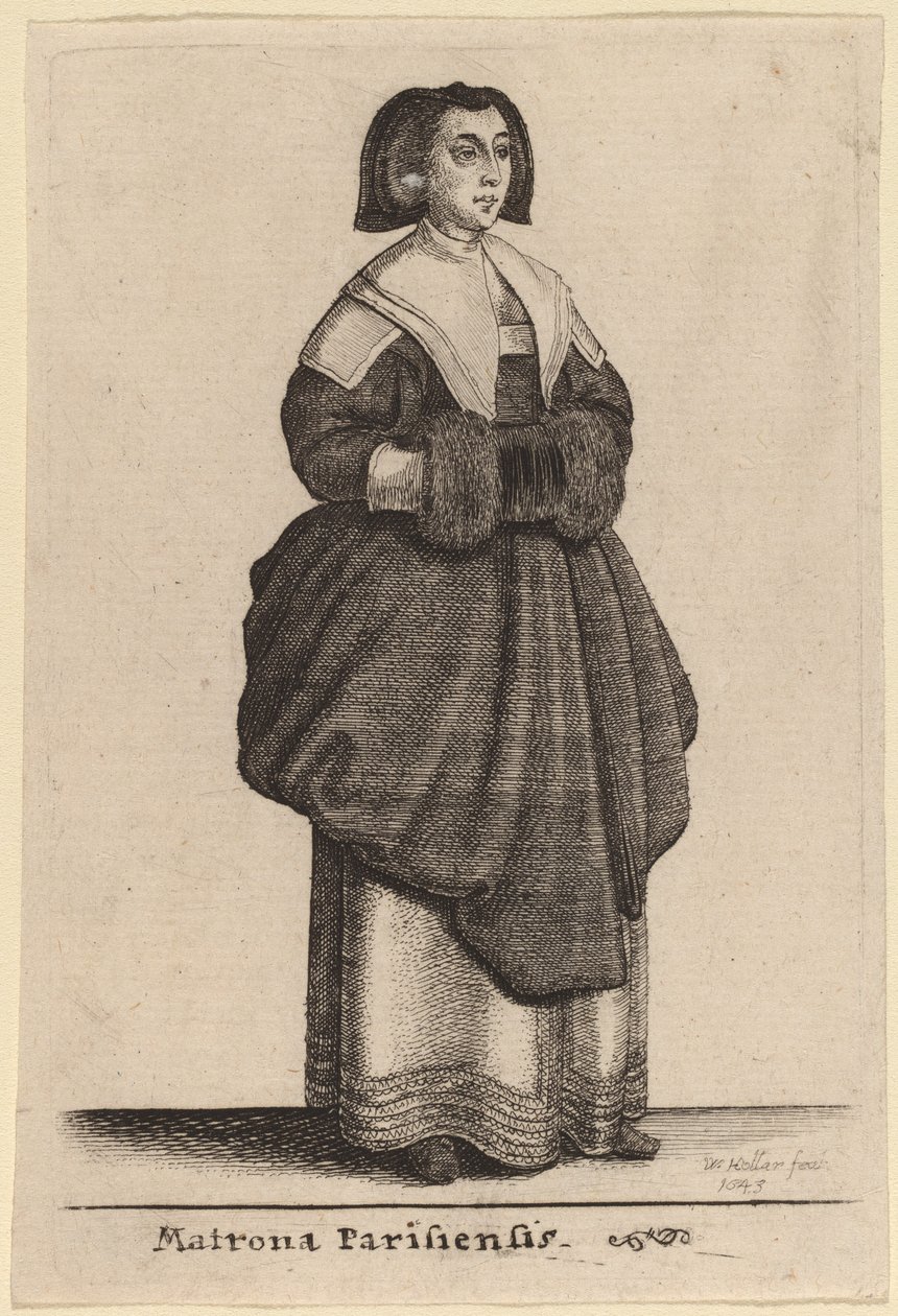पेरिस के मैट्रॉन द्वारा Wenceslaus Hollar