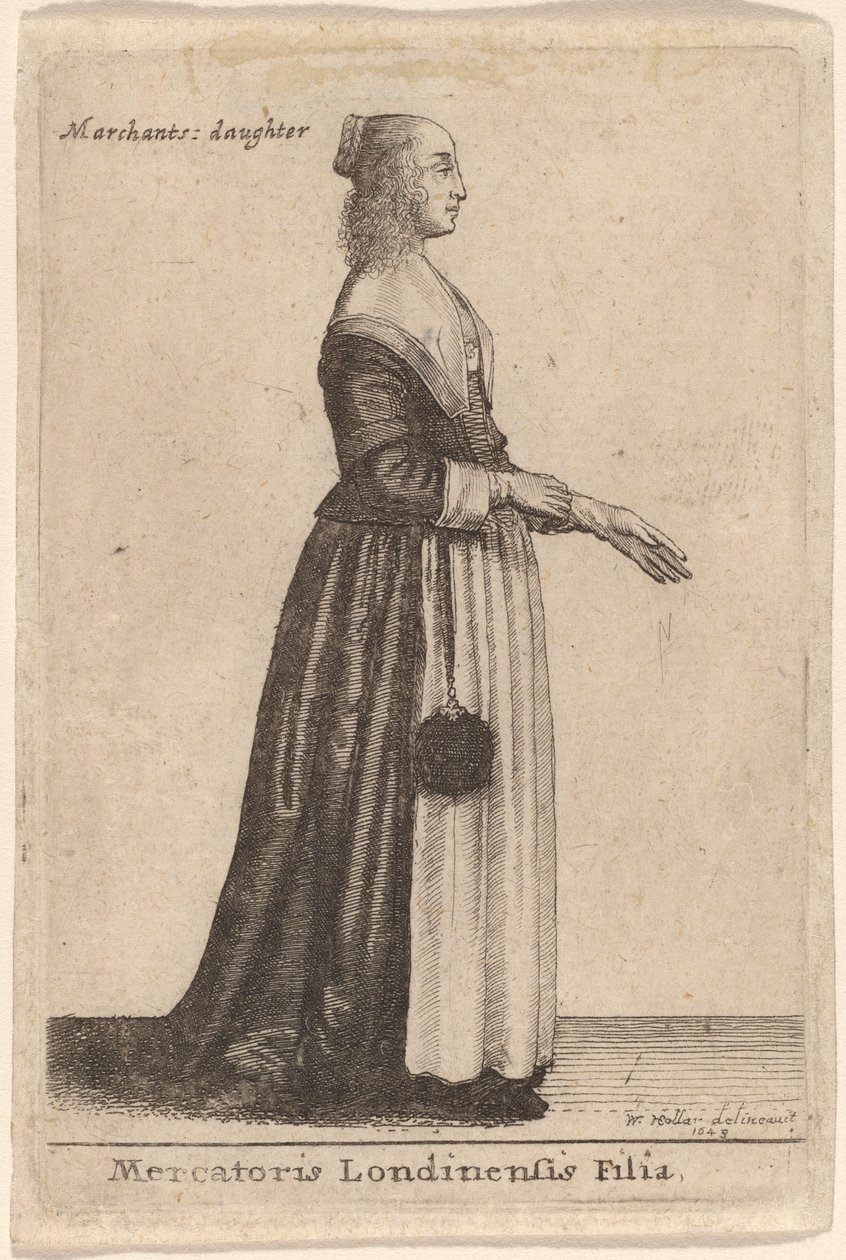लंदन के एक व्यापारी की बेटी द्वारा Wenceslaus Hollar