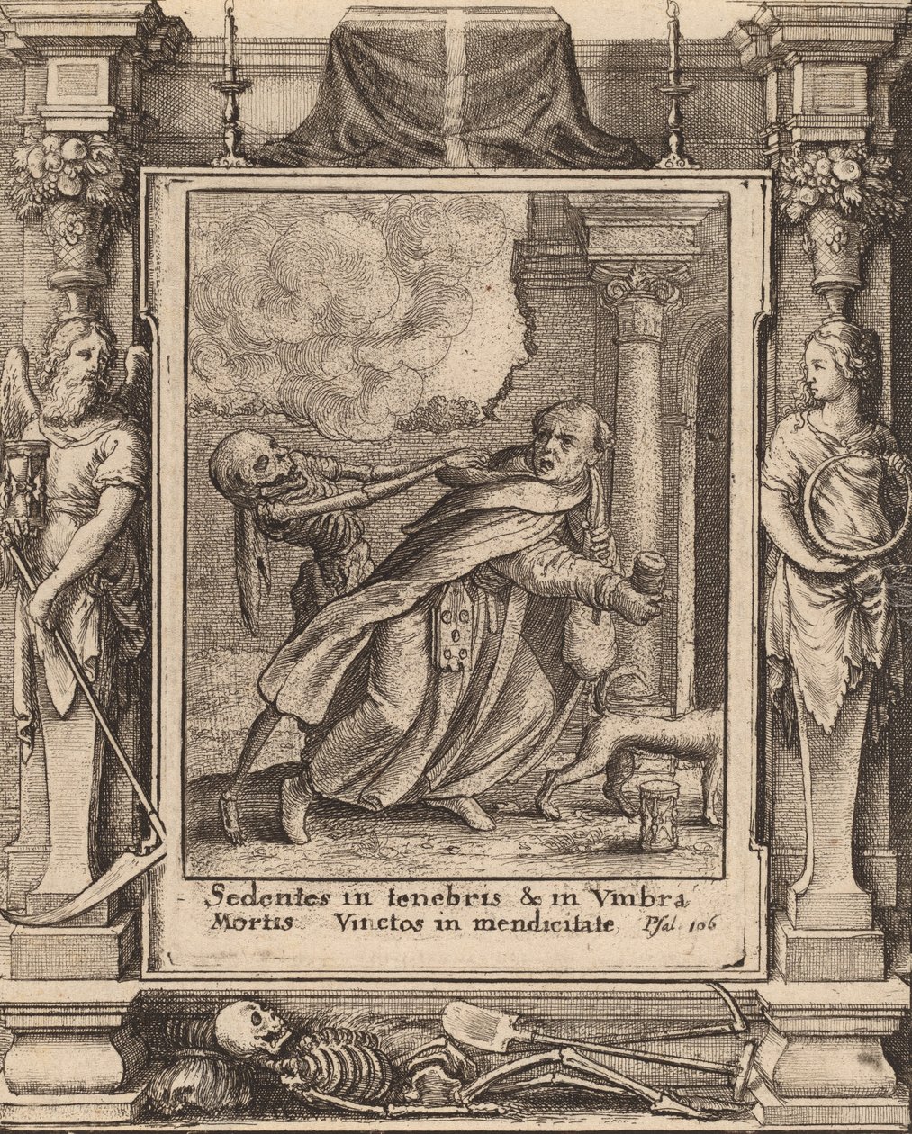 भिक्षु, 1651। द्वारा Wenceslaus Hollar