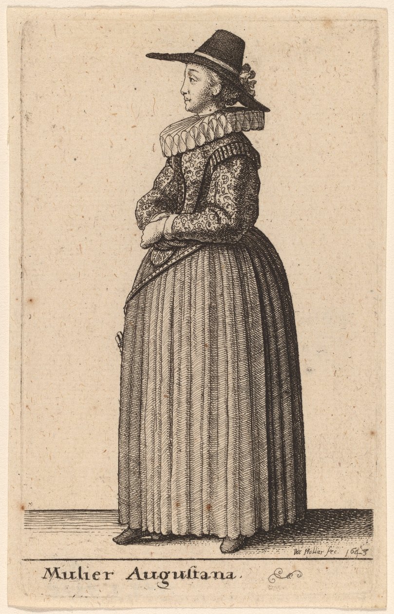 एक ऑगस्टान महिला द्वारा Wenceslaus Hollar