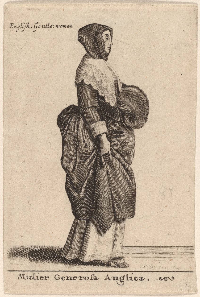 एक उदार अंग्रेज महिला द्वारा Wenceslaus Hollar