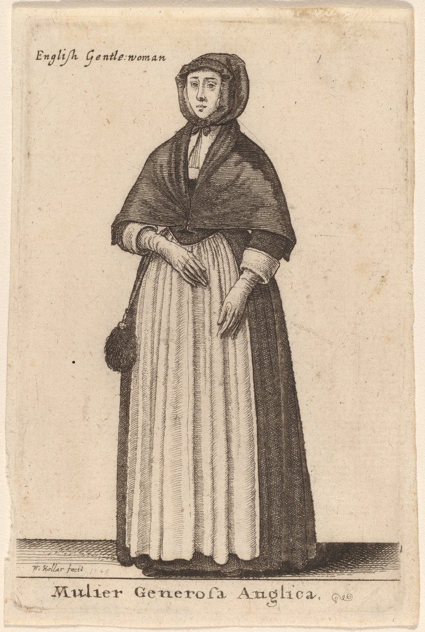 एक उदार अंग्रेज महिला द्वारा Wenceslaus Hollar
