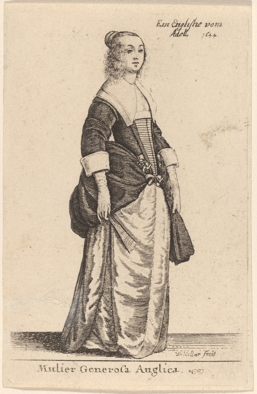 एक उदार अंग्रेज महिला द्वारा Wenceslaus Hollar