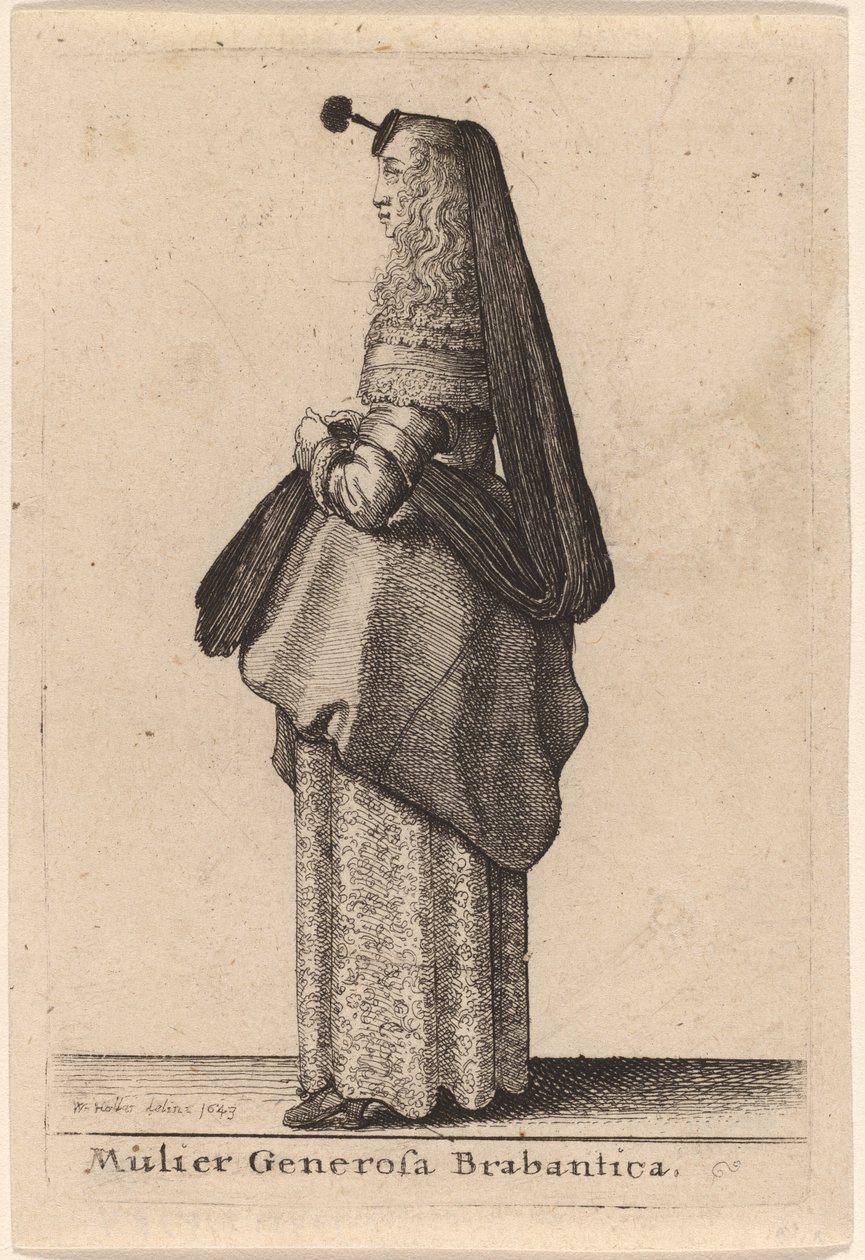ब्रैबेंट की एक उदार महिला द्वारा Wenceslaus Hollar