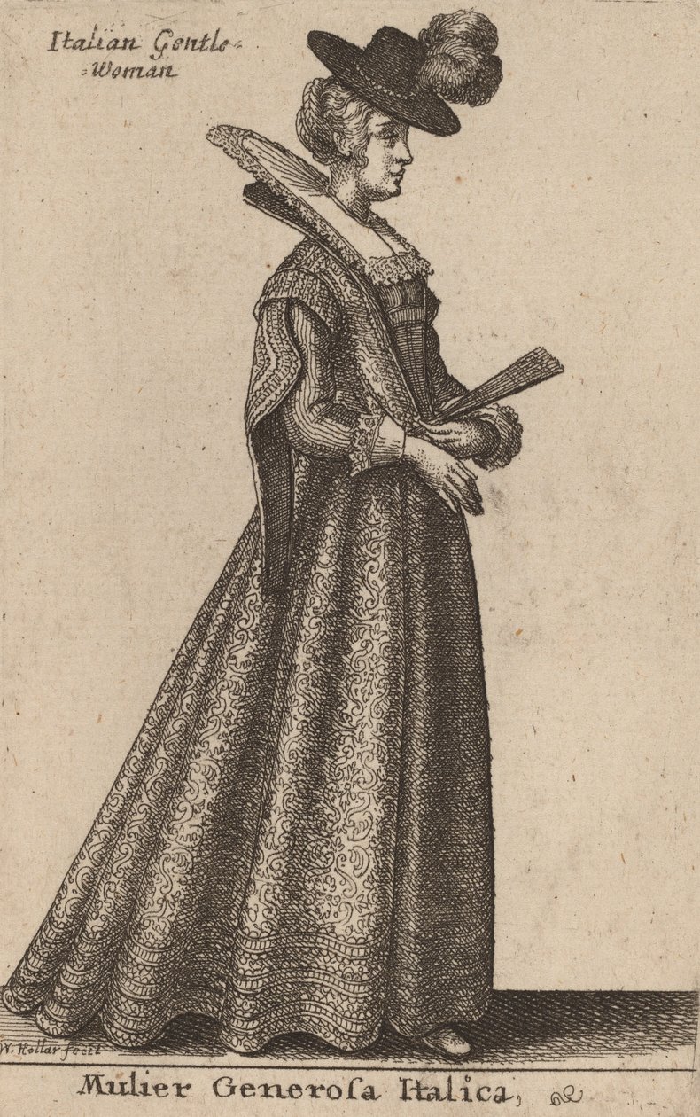 एक उदार इतालवी महिला द्वारा Wenceslaus Hollar