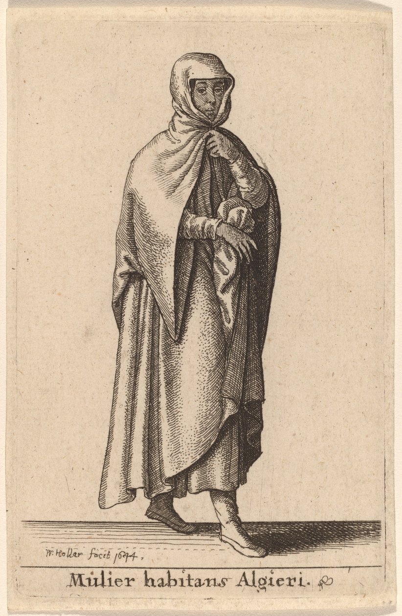 अल्जीयर्स में रहने वाली एक महिला द्वारा Wenceslaus Hollar