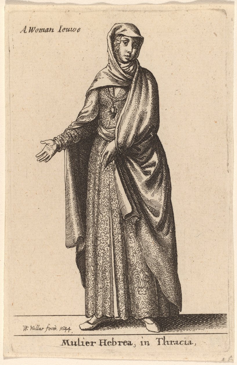 थ्रेस में एक हिब्रू महिला द्वारा Wenceslaus Hollar