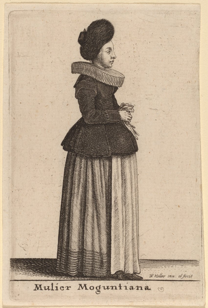 मैन्ज़ की एक महिला द्वारा Wenceslaus Hollar