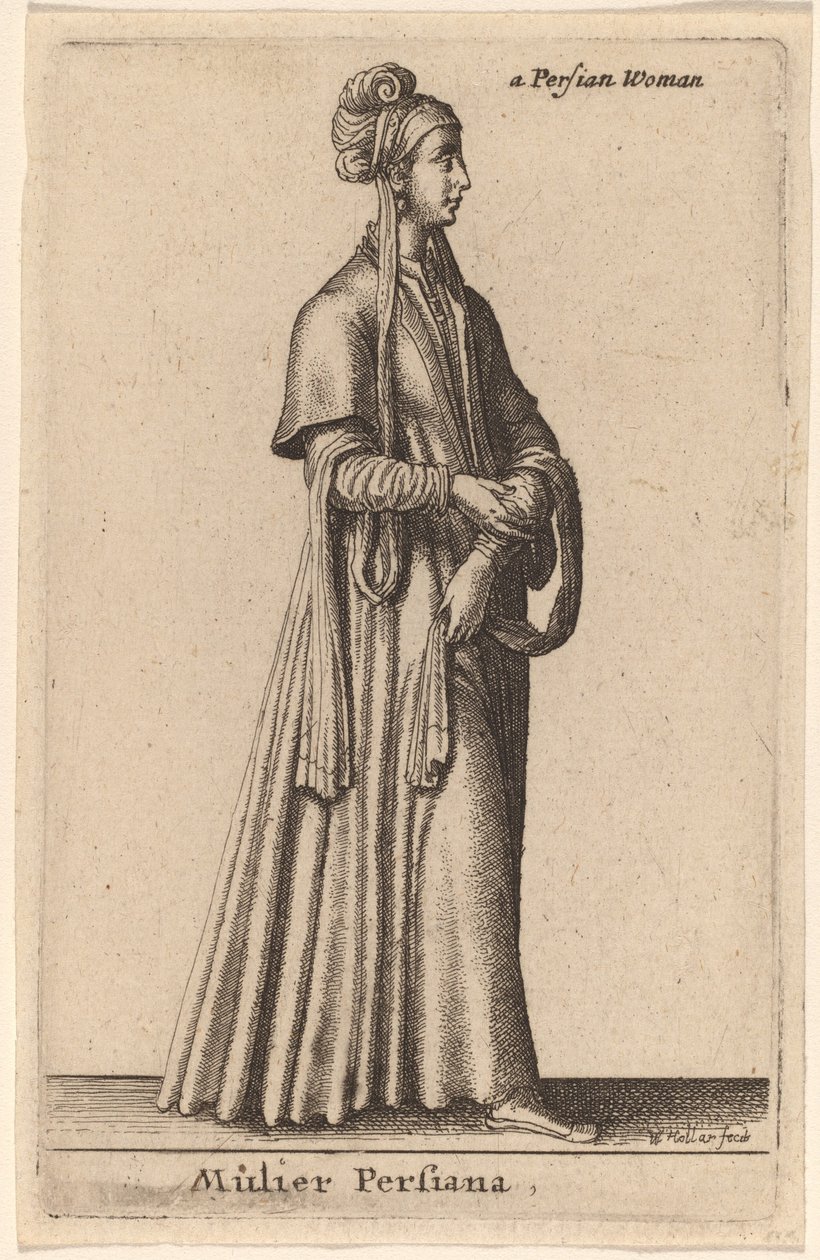 एक फ़ारसी महिला द्वारा Wenceslaus Hollar
